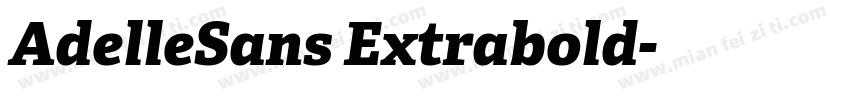 AdelleSans Extrabold字体转换